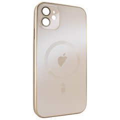 Чехол для iPhone 11 - AG Titanium Case with MagSafe с защитой камеры Golden