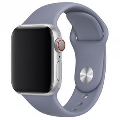 Силіконовий ремінець на Apple Watch (42mm, 44mm, 45mm, 49 mm №46 Lavender Gray, S)