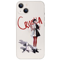 Чохол прозорий Print Круэлла с далматинцем на iPhone 13 mini Cruella