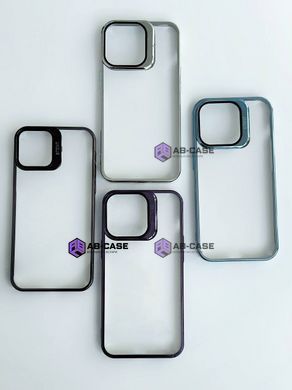 Чехол Stent для iPhone 14 Pro Max прозрачный с подставкой Deep Purple
