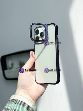 Чехол Stent для iPhone 14 Pro Max прозрачный с подставкой Deep Purple