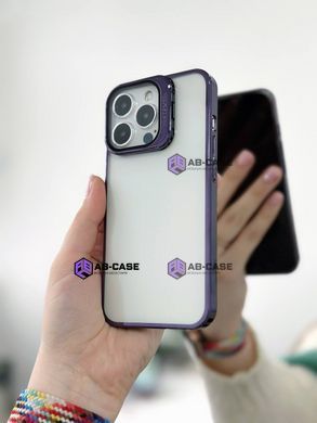 Чехол Stent для iPhone 14 Pro Max прозрачный с подставкой Deep Purple