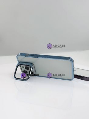 Чехол Stent для iPhone 14 Pro Max прозрачный с подставкой Deep Purple
