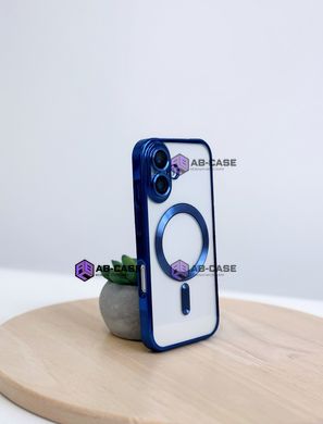 Чехол для iPhone 16 Shining With MagSafe с защитными линзами на камеру - Dark Blue