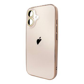 Чохол для iPhone 16 : AG-PC Glass &ndash; Gold