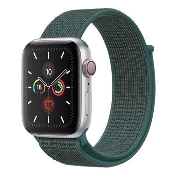 Ремінець для Apple Watch Nylon Loop нейлоновий (42mm, 44mm, 45mm, 46mm, 49mm, Pine Green)