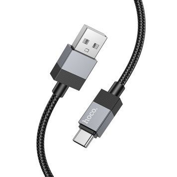 Кабель HOCO (USB to Type-C) 3A X110 Honorific &ndash; Black (1m)