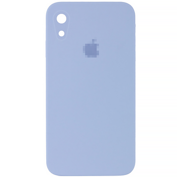 Чехол Silicone Case FULL CAMERA (square side) (для iPhone Xr) (Lilac)