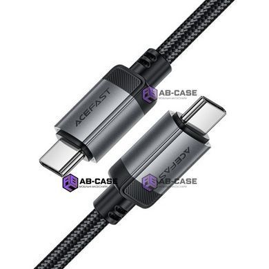 Кабель 60W (Type-C to Type-C) ACEFAST C20-03 aluminum alloy charging data cable &ndash; Black (1.2m)