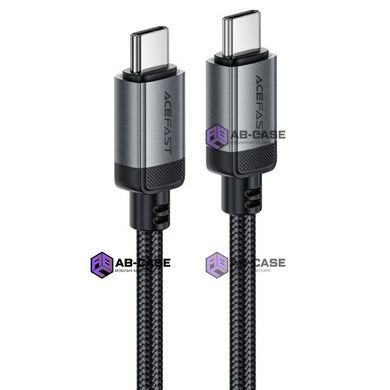 Кабель 60W (Type-C to Type-C) ACEFAST C20-03 aluminum alloy charging data cable &ndash; Black (1.2m)