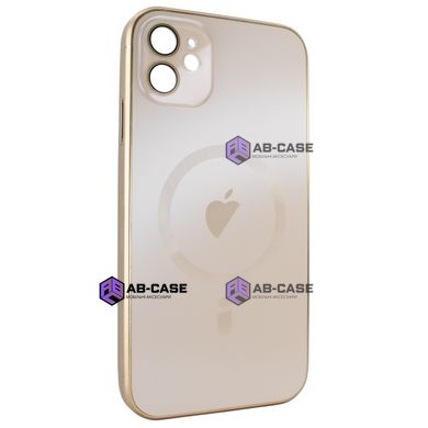 Чехол для iPhone 11 - AG Titanium Case with MagSafe с защитой камеры Golden