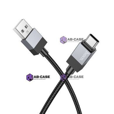 Кабель HOCO (USB to Type-C) 3A X110 Honorific &ndash; Black (1m)