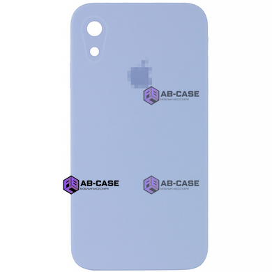 Чехол Silicone Case FULL CAMERA (square side) (для iPhone Xr) (Lilac)