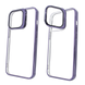 Чохол Stent для iPhone 14 Pro Max прозорий з підставкою Deep Purple