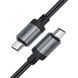 Кабель 60W (Type-C to Type-C) ACEFAST C20-03 aluminum alloy charging data cable &ndash; Black (1.2m) 3