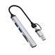 Переходник USB-A / Type-C на (USB&times;3 + SD/TF) WiWU Zolo Wi-HB003 &mdash; Grey 4
