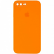 Чехол Silicone Case FULL CAMERA (square side) (для iPhone 7/8 PLUS) (Electric Orange)
