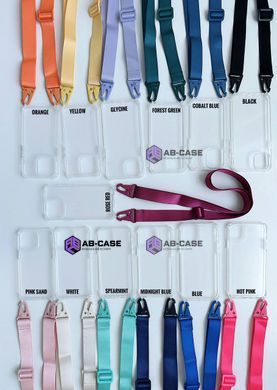 Прозорий чохол для iPhone 15 з ремінцем Clear Crossbody Glycine