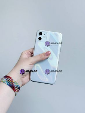 Чехол прозрачный для iPhone 12/12 Pro Hologram Case Heart Clear