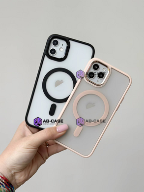 Чохол матовий для iPhone 11 Pro MATT Crystal Guard with MagSafe напівпрозорий Black