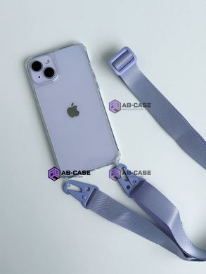 Прозорий чохол для iPhone 15 з ремінцем Clear Crossbody Glycine