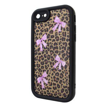 Чохол для iPhone 7/8 &ndash; Pretty Things&nbsp;"Leopard & Bows &ndash; Black"