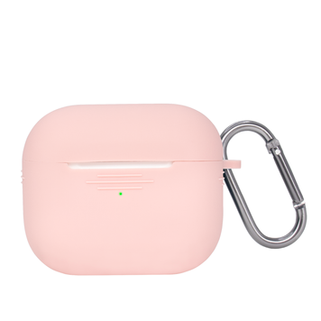 Чохол силіконовий на AirPods Pro 2 з карабіном Pink