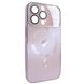 Чехол для iPhone 15 Pro матовый NEW PC Slim with MagSafe case с защитой камеры Pink