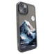 Чехол для iPhone 14 Print Nature Mountain с защитными линзами на камеру Black