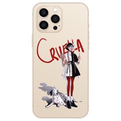 Чехол прозрачный Print Круэлла с далматинцем для iPhone 13 Pro Cruella