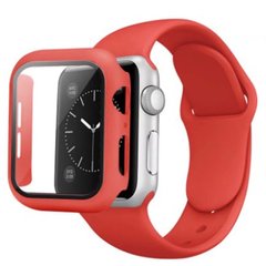 Комплект Band + Case чехол с ремешком для Apple Watch (45mm, Red )