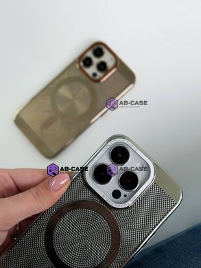 Чехол для iPhone 15 Pro Max Perforation Case with MagSafe Silver