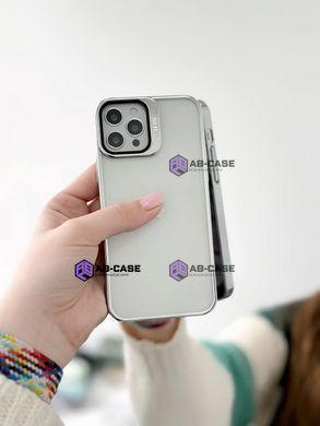 Чохол Stent для iPhone 14 Pro Max прозорий з підставкою Silver