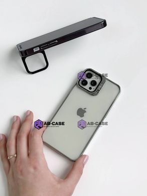 Чохол Stent для iPhone 14 Pro Max прозорий з підставкою Silver