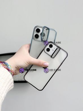 Чохол Stent для iPhone 14 Pro Max прозорий з підставкою Silver