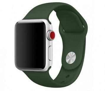 Силіконовий ремінець на Apple Watch (42mm, 44mm, 45mm, 46mm, 49mm №48 Virid, S)