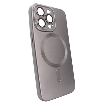 Чохол матовий Silicone with MagSafe для iPhone 11 Pro із захисними лінзами на камеру Brown