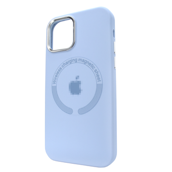 Чохол для iPhone 13 Silicone case with MagSafe Metal Camera Lilac