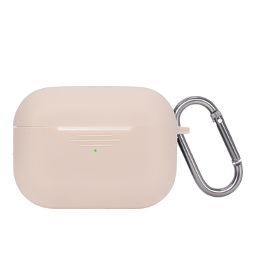 Чохол силіконовий на AirPods Pro 2 з карабіном Pink Sand