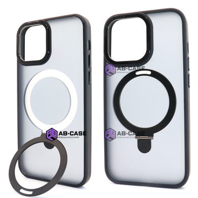 Чохол Matt Guard Magsafe на iPhone 14 Pro з підставкою Black