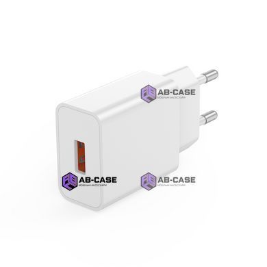 Зарядное устройство 18W (1 USB) XO L127 QC3.0 (White)