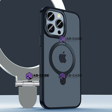 Чохол Matt Guard Magsafe на iPhone 14 Pro з підставкою Black