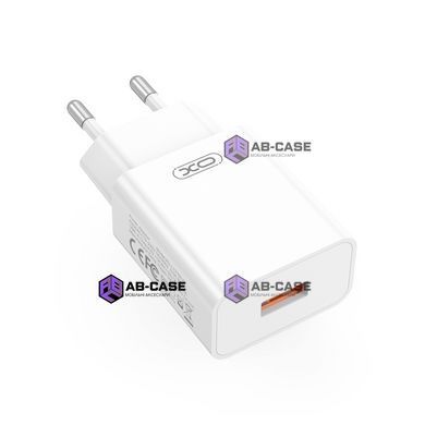 Зарядное устройство 18W (1 USB) XO L127 QC3.0 (White)
