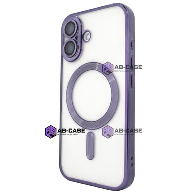 Чехол для iPhone 16 Shining With MagSafe с защитными линзами на камеру - Deep Purple