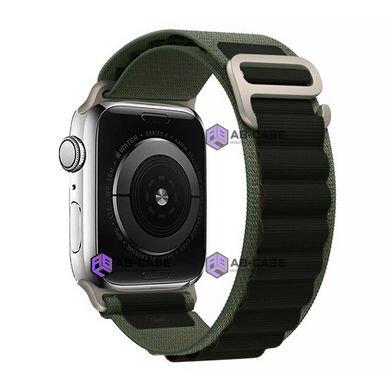 Ремешок Alpine Loop для Apple Watch 42|44|45|49 Green-Black
