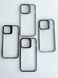 Чохол Stent для iPhone 14 Pro Max прозорий з підставкою Silver 7