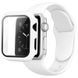Комплект для Apple Watch 10/11 46mm (Чохол + Силіконовий ремінець) - White