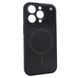 Чохол для iPhone 15 Pro Max : Nofelet AG Glass Case with MagSafe &ndash; Black