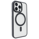 Чохол матовий для iPhone 11 Pro Max MATT Crystal Guard with MagSafe напівпрозорий Black 1