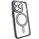 Чехол для iPhone 12 Pro Diamond Shining Case with MagSafe с защитными линзамы на камеру, Black